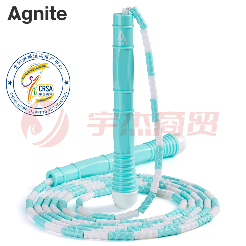 安格耐特F4139竹节跳绳(蓝)(单根装)