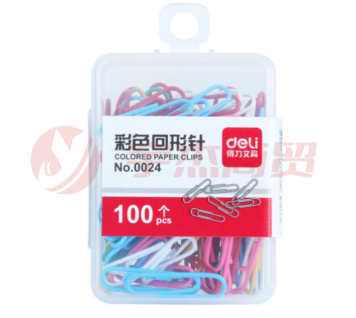得力 0024 彩色回形针
