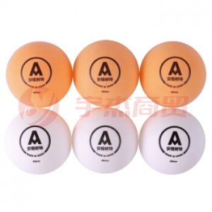 安格耐特 F2394 乒乓球(混色)(6个/盒)