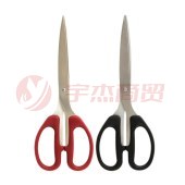 得力deli剪刀6010 210mm(红色、黑色)12把/盒(颜色随机 )