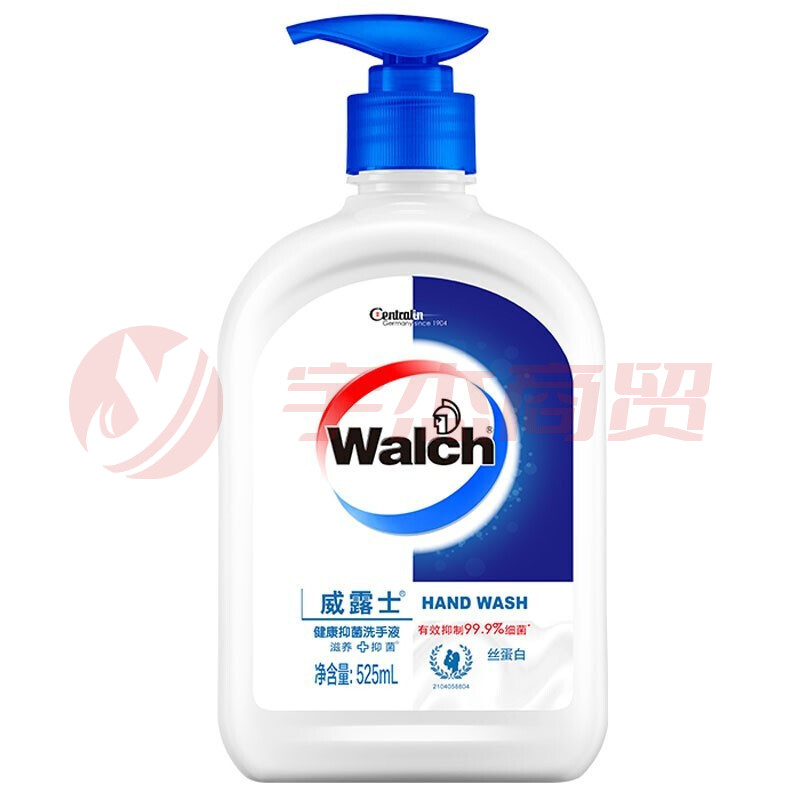 威露士(WALCH)洗手液 丝蛋白525ml洗手液12瓶一箱 单位：瓶