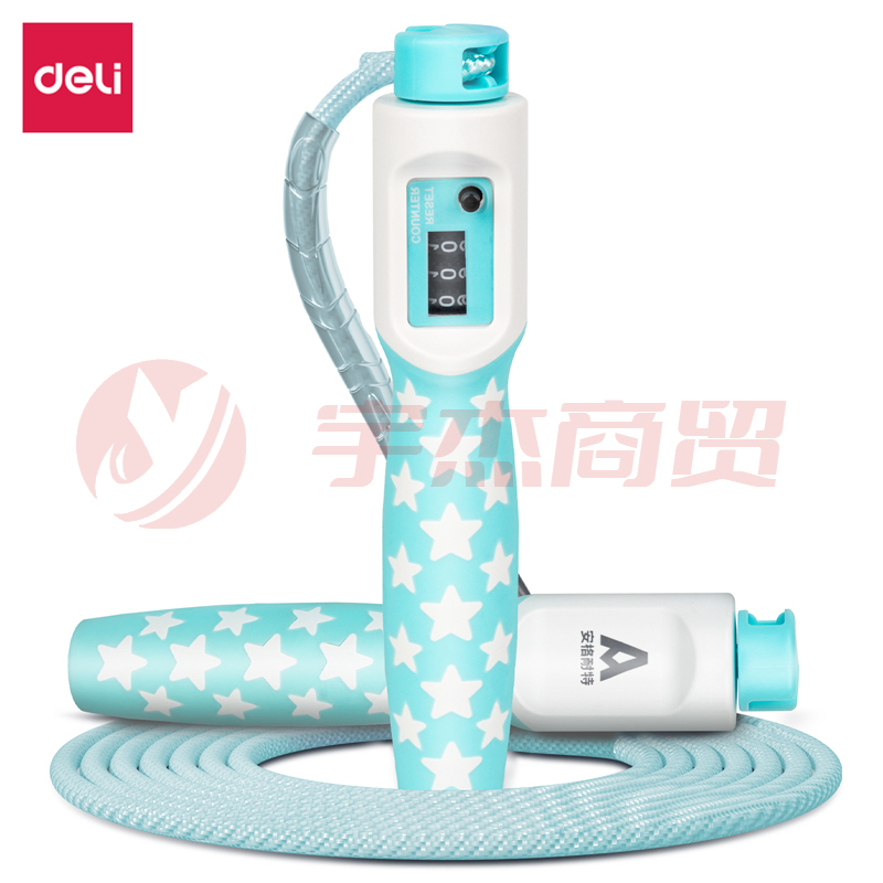 安格耐特F4007星星款机械计数棉绳跳绳(混色)(根)