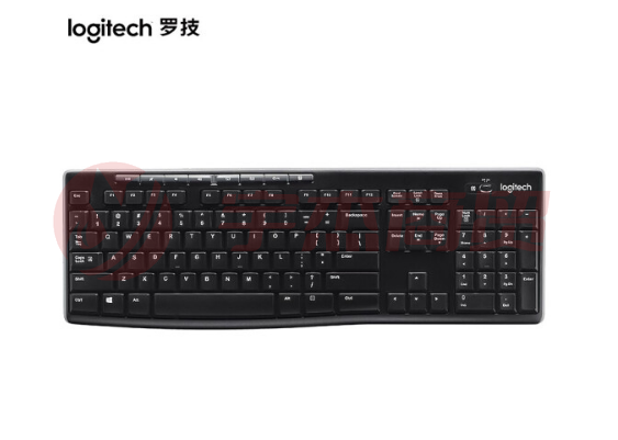 罗技(Logitech) K270无线键盘 全尺寸多媒体键盘 黑色