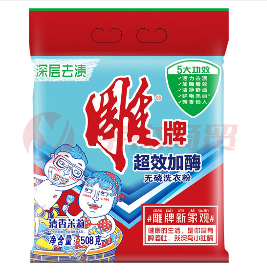 雕牌 洗衣粉 508g袋 12袋/箱 整箱