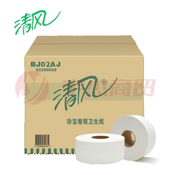 清风BJ02AJ大盘纸220米/卷2层3卷/提4提/箱