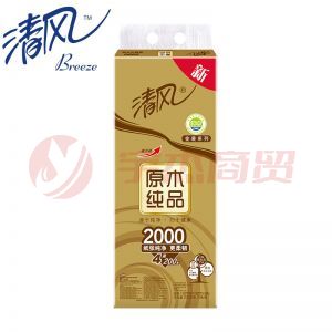 清风 B20AGJ 金装 原木小卷纸 200克*4层 10卷