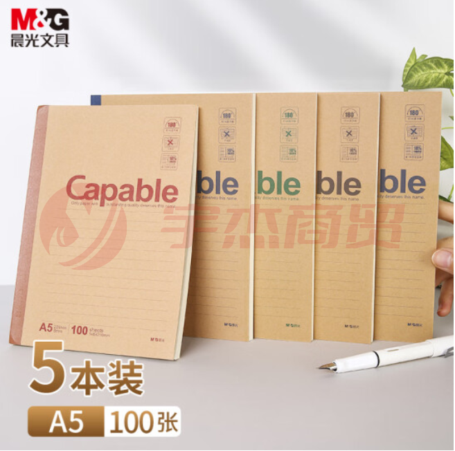 晨光 APYJX550  A5无线装订本100页笔记本