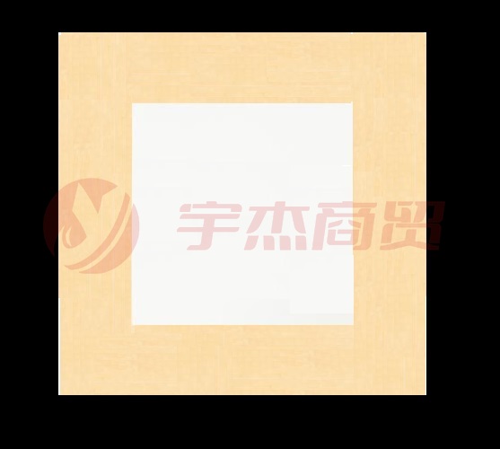 加厚宣纸方形镜面纸 430g方形画心 外土黄内白 生宣 33*33cm10张/包