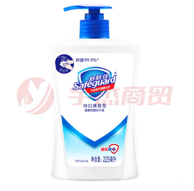 舒肤佳抑菌洗手液纯白清香225ml 健康抑菌99.9% 泡沫细腻易冲洗