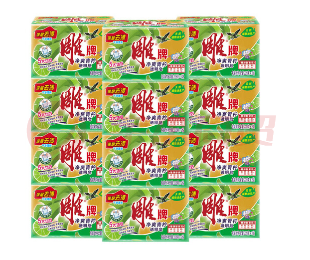 雕牌 清柠飘香去污渍 透明皂24块整箱（228g*2块*12组）
