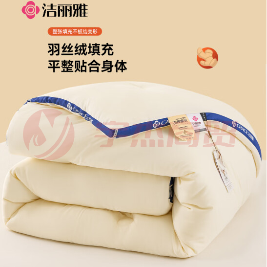 洁丽雅（Grace）被子秋 冬保暖加厚生姜纤维被冬被 150*200cm  4.2公斤 货号：JC