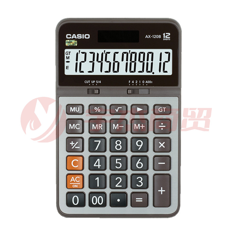 卡西欧 AX-120B 常规计算器 灰色