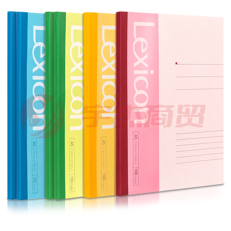 得力7655办公无线装订本(混)-100张-A5(本)