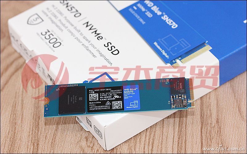 西部数据（Western Digital）250GB SSD固态硬盘 M.2接口（NVMe协议） WD Blue SN570 四通道PCIe 高速