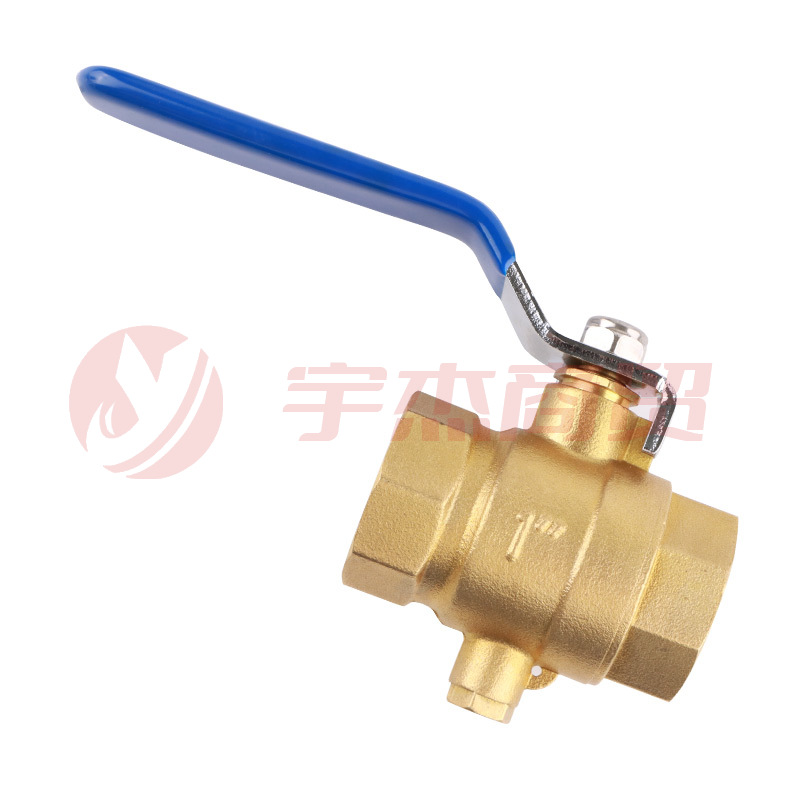 瑞格/RUIGE 加厚黄铜测温球阀  暖气热力温度表热量表阀门 DN25/1寸