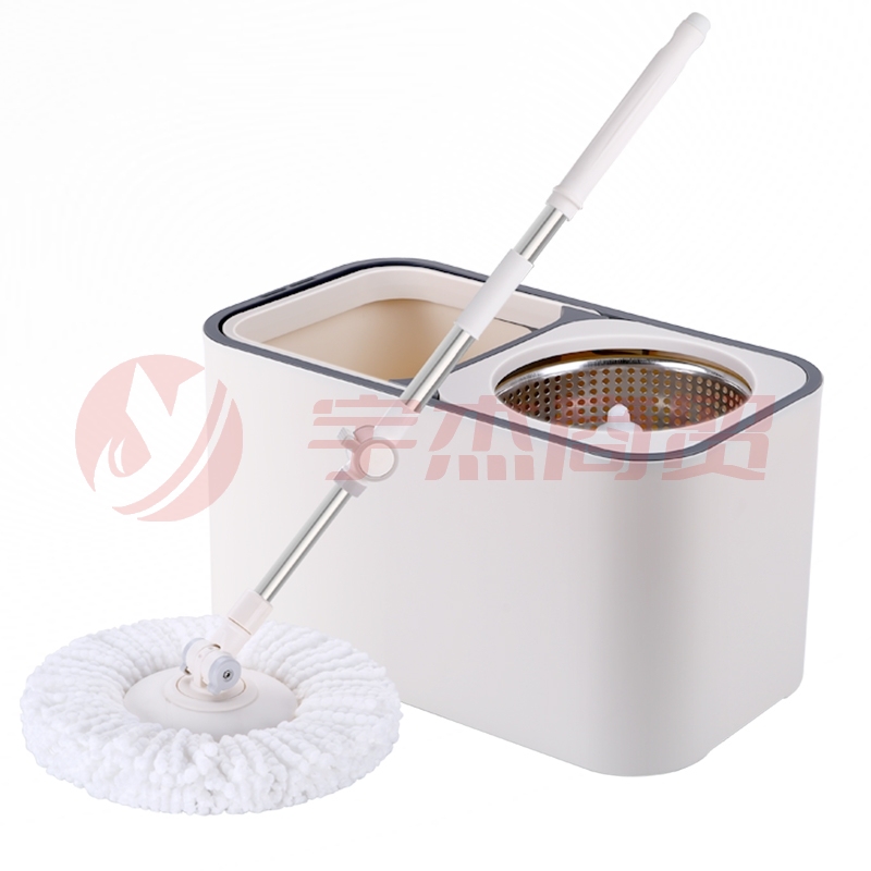 拓朴（TOPOTO）大卫双驱动旋转拖把桶 免手洗拓扑拖布地拖墩布干湿两用好神拖 D9 1杆2头